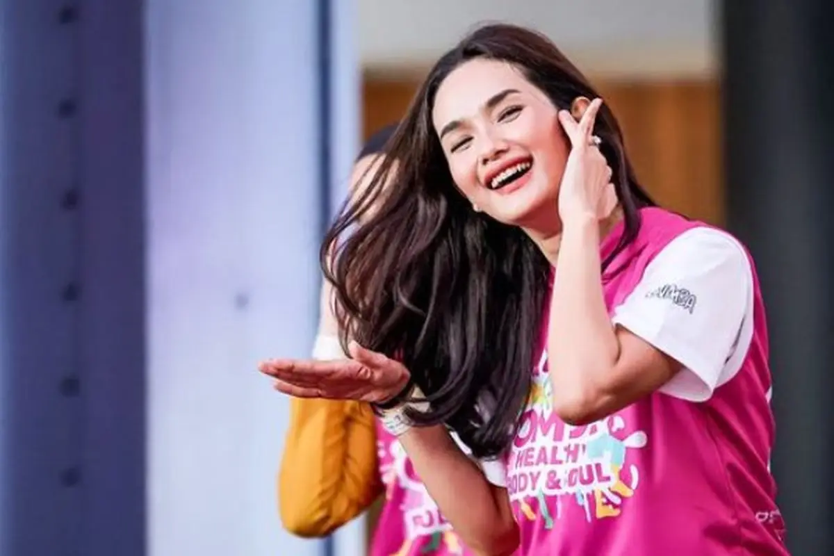 Faby Marcelia di acara OMDC Zumba Party (Instagram/fabymarcelia)