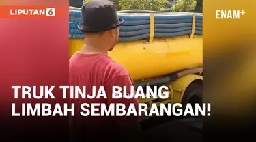 Edan! Truk Tinja Buang Limbah di Gorong-gorong Tanjung Duren