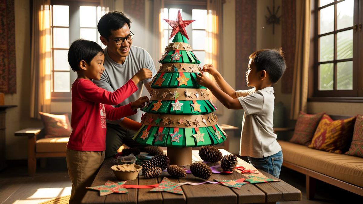 Cara Membuat Pohon Natal DIY di Rumah: Ide Kreatif yang Mudah dan Hemat