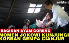 VIDEO: Jokowi Bagikan Ayam Goreng ke Pengungsi, Pastikan Bantuan Rp50 Juta