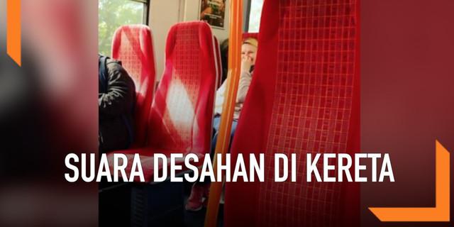 VIDEO: Suara Desahan Terdengar dalam Kereta, Penumpang Heboh