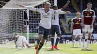 Wayne Rooney mencetak satu gol ke gawang Burnley. (Martin Rickett/PA via AP)