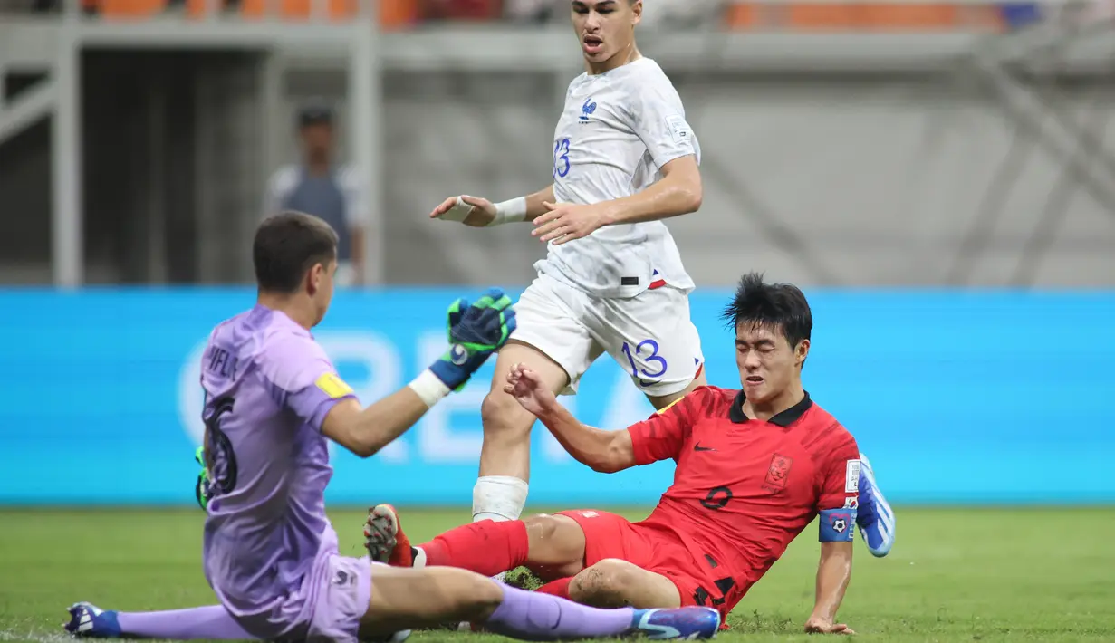 Prancis susah payah mengalahkan Korea Selatan 1-0. (Doc. LOC WCU17/BRY)