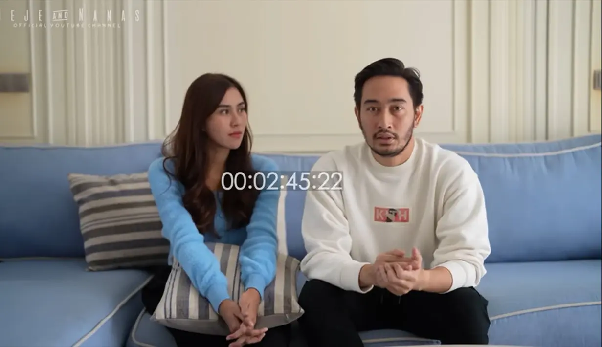 Tidak ada kata lain selain menyesal itulah yang diungkapkan Syahnaz. Setelah Jeje memberikan keterangan, Syahnaz diberikan kesempatan ngomong. [Youtube/Jeje & Nanas Channel]