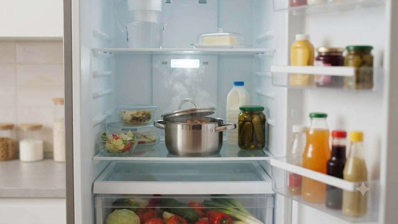Makanan Panas Tak Boleh Masuk (AI Generated)