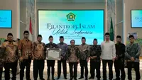 Lazis ASFA mendapatkan penghargaan dari Kemenag RI dalam bidang inovasi pengembangan dan percepatan SDM serta kaderisasi berbasis pondok pesantren atau lembaga pendidikan Islam. (Dok. Istimewa)