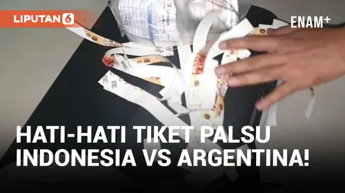 VIDEO: Komplotan Tiket Palsu Indonesia vs Argentina Ditangkap