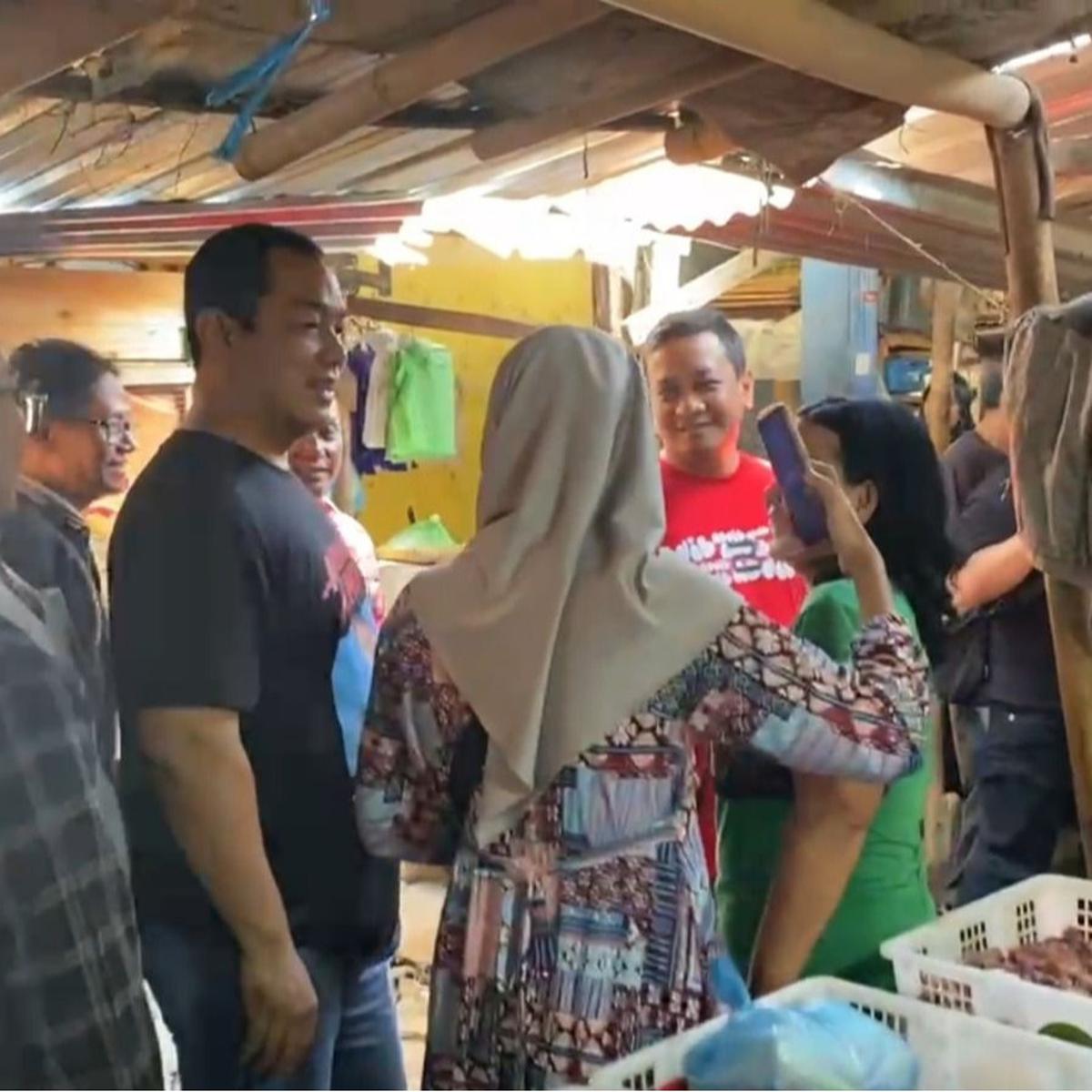 Hendrar Prihadi alias Hendi Blusukan Bareng Calon Wali kota Pekalongan petahana A Afzan Arslan Djunaid
