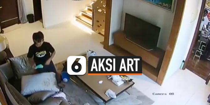 VIDEO: Terekam CCTV, Aksi ART Masukkan Masker Majikan ke Celana