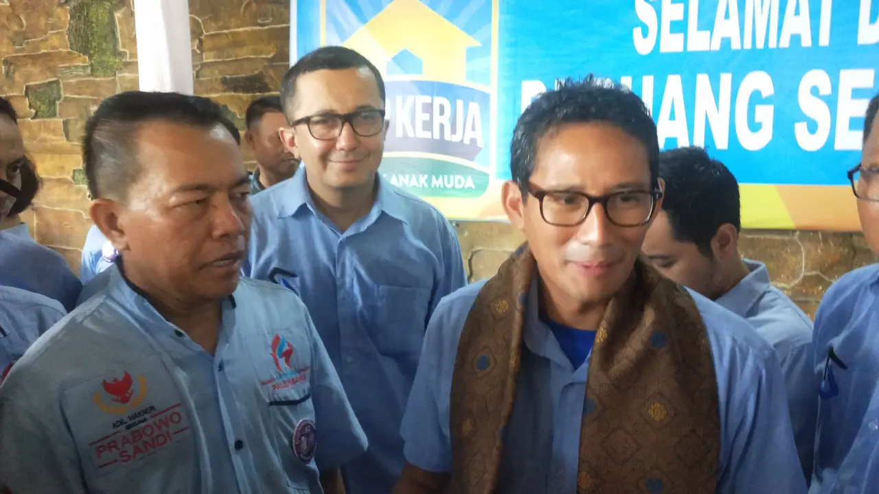 Isu Pertumbuhan Ekonomi Jadi Materi Debat Pilpres Sandiaga Uno