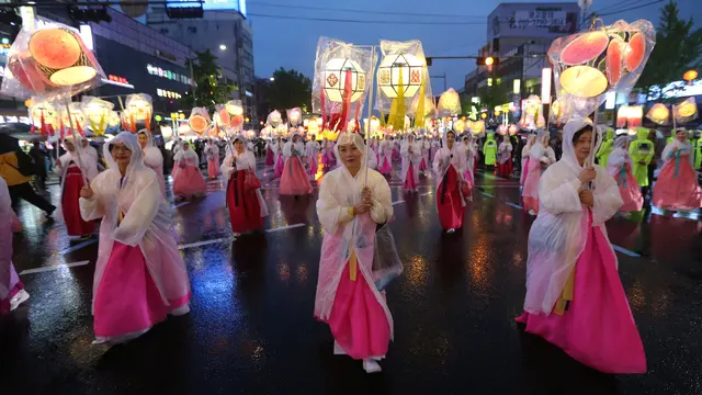 Festival Lentera Lotus di Korea Selatan