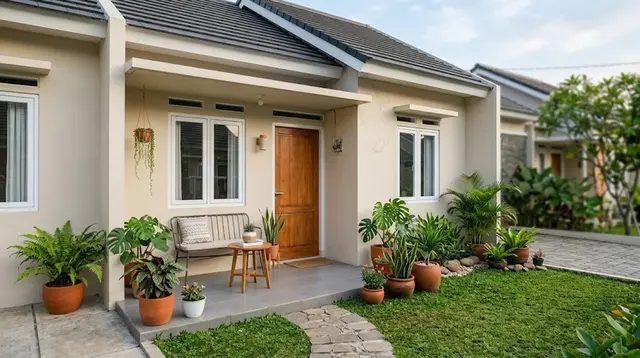7 Desain Teras Rumah Minimalis dengan Taman Kecil, Ide Sederhana yang Bikin Lebih Asri