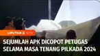 Memasuki masa tenang, Panwaslu dan KPU di sejumlah daerah menggelar aksi bersih-bersih. Segala atribut kampanye yang terbentang maupun menempel ditertibkan.