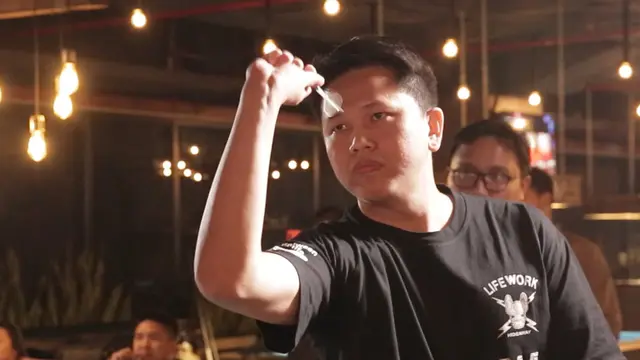 Stanley Venedikt  menjuarai G Darts Trophy Jakarta