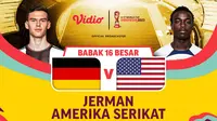 Jadwal dan Live Streaming Jerman U-17 vs Amerika Serikat U-17 di Vidio