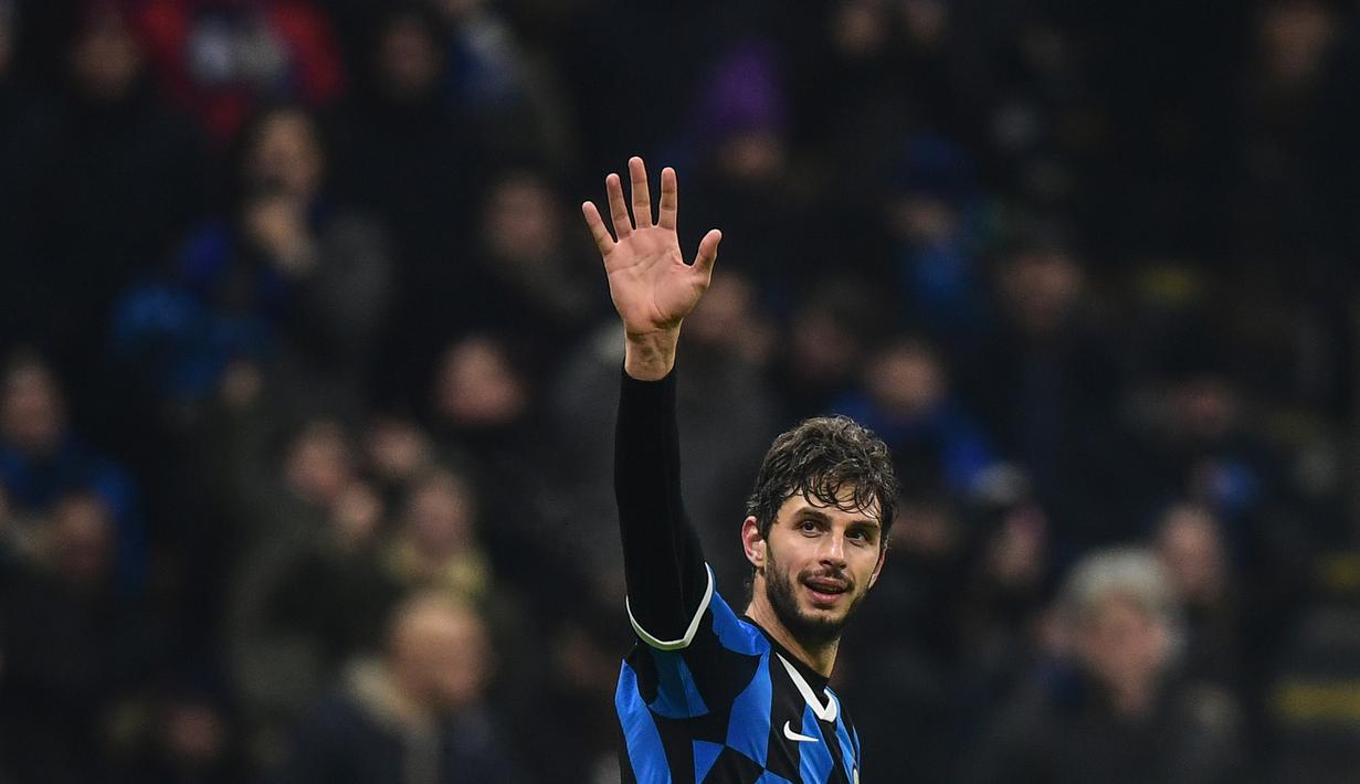 4. Andrea Ranocchia - Ranocchia didatangkan oleh Inter dari Genoa dengan nilai transfer sebesar 18,5 juta euro. (AFP/Miguel Medina)