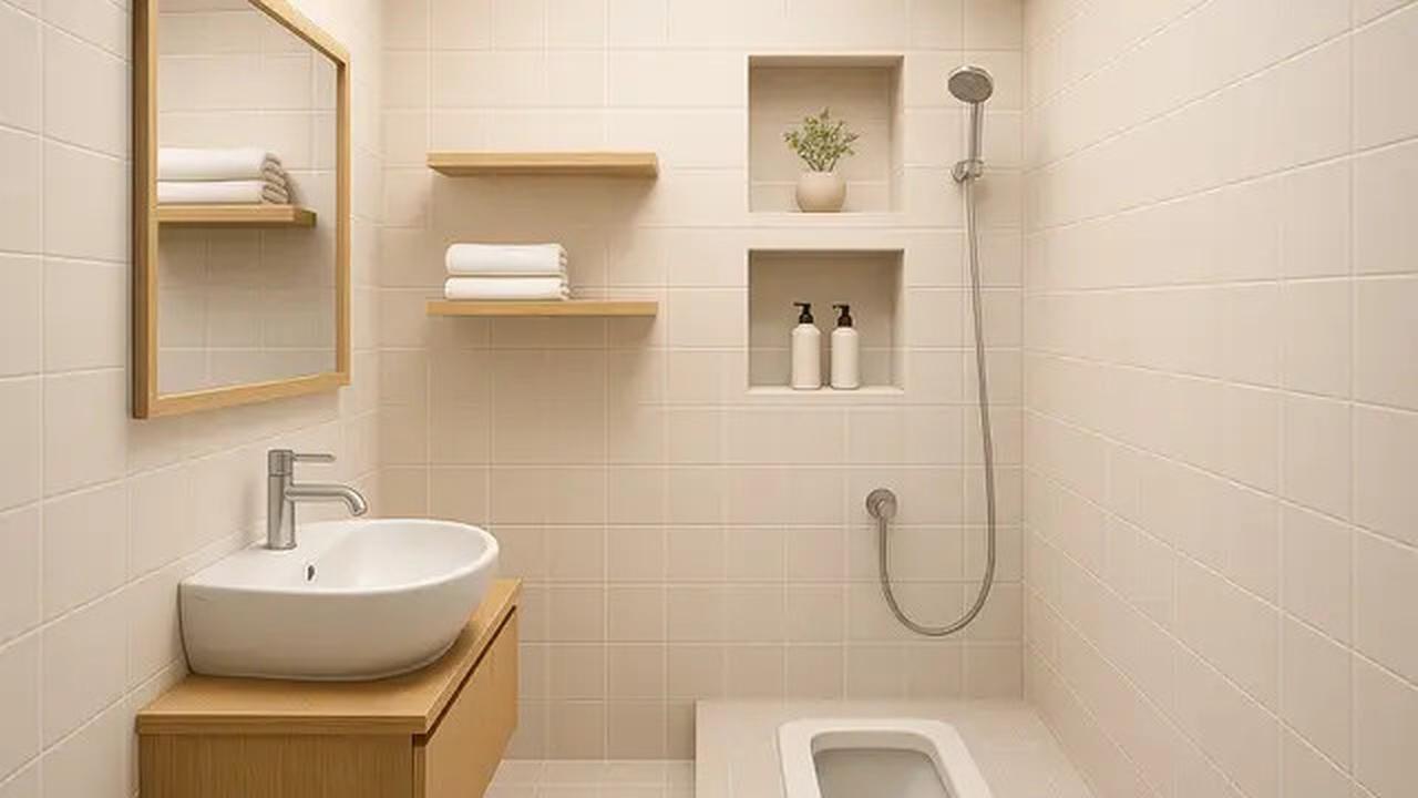 10 Desain Kamar Mandi 1,5 x 1,5 Meter Kloset Jongkok Gaya Jepang Minimalis, Cocok untuk Rumah Mungil