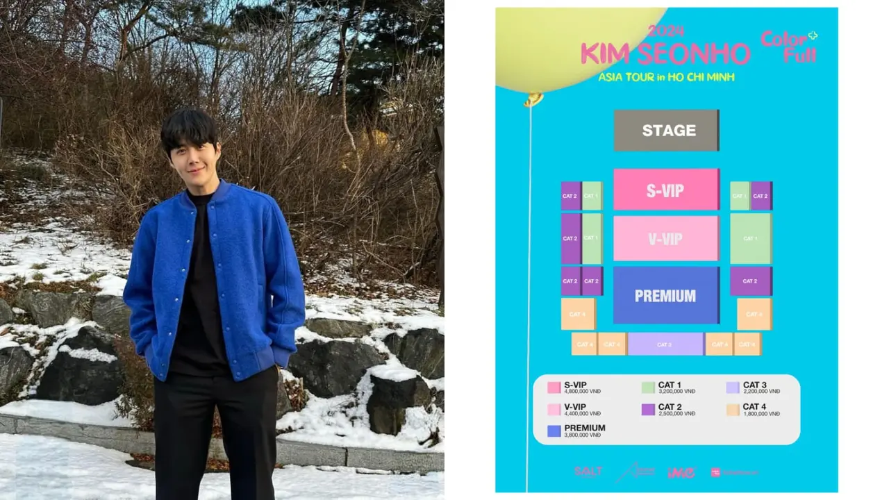 Simak Seat Plan dan Harga Tiket Fan Meeting Kim Seon Ho di Vietnam yang Digelar pada 9 Maret 2024 (instagram.com/kimseonho_staff.diary dan twitter.com/ime_vietnam)
