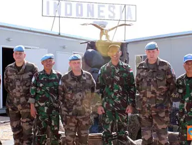 Citizen6, Lebanon: Pasukan perdamaian Indobatt melakukan latihan bersama dengan Pasukan perdamaian Prancis di Lebanon. (Pengirim: Badarudin)