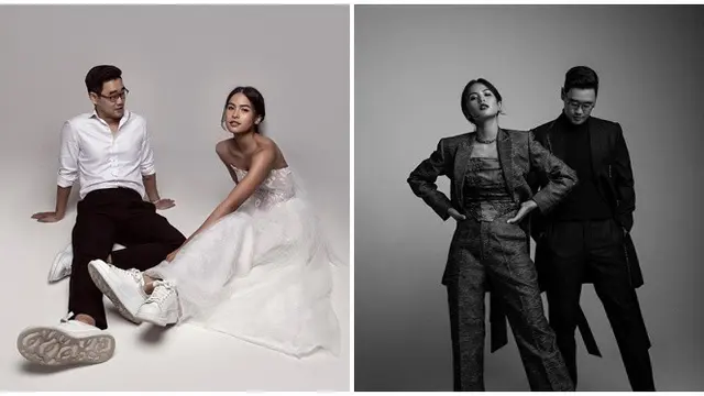 6 Potret Prewedding Pasangan Artis Bertema Monokrom, Simpel dan Elegan