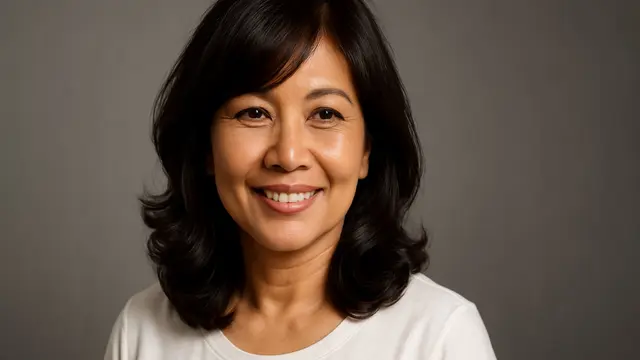 7 Model Rambut Panjang Sebahu Usia 40-50 Tahun, Tampilan Lebih Awet ...