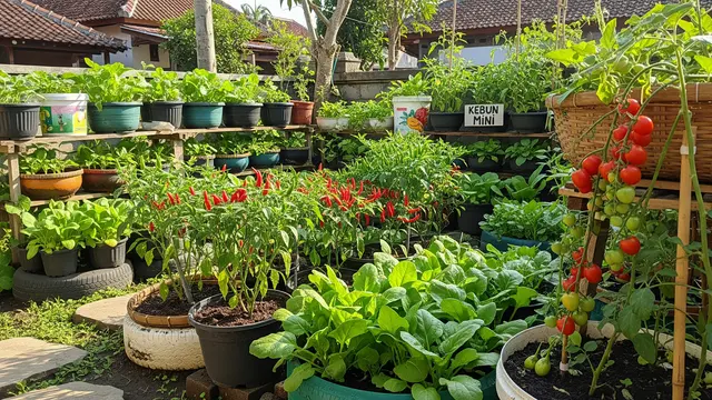 Ide Kebun Mini Rumah yang Menjaga Ketersediaan Sayur Selama Minggu Model Kebun Dalam Pot dan Kontainer