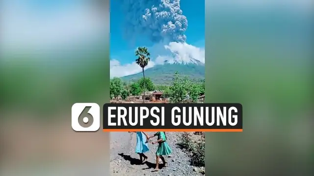 VIDEO: Gunung Lewotolok Erupsi, Ribuan Warga Mengungsi