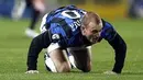 Frustasinya gelandang Inter Milan, Wesley Snijder ketika ditahan imbang 1-1 Palermo pada partai Serie A di Renzo Barbera Stadium, Palermo 20 Maret 2010. AFP PHOTO/MARCELLO PATERNOSTRO