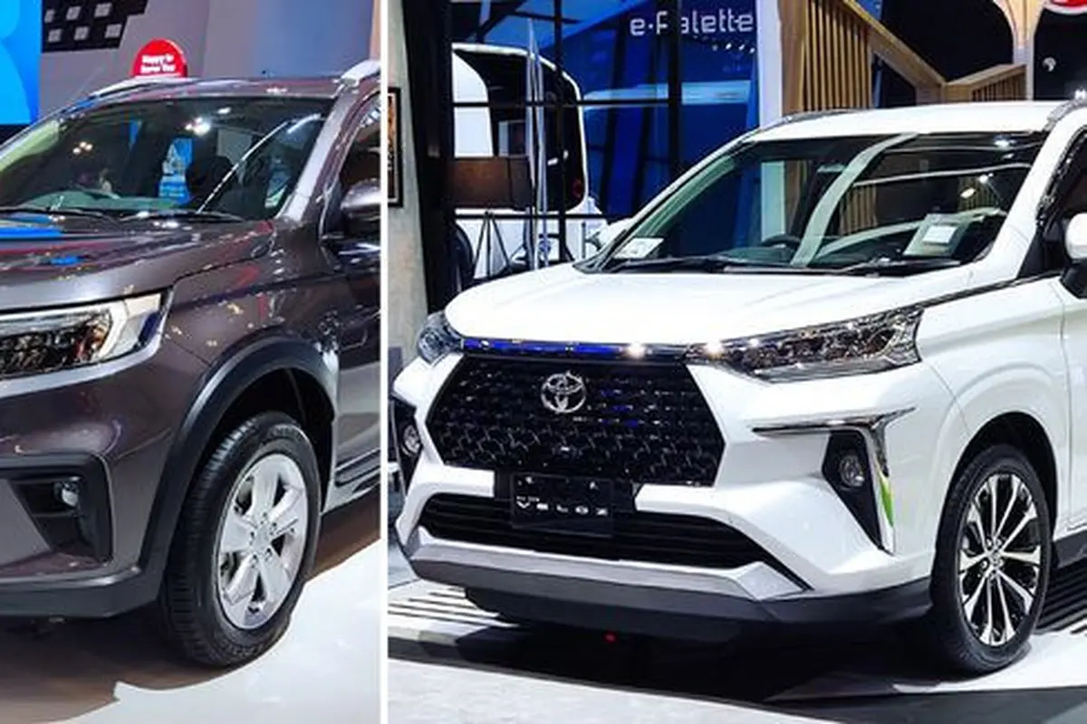 Honda BR-V E CVT dan Toyota Veloz Q TSS di GIIAS 2021