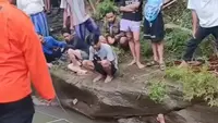 Keceriaan Bocah Bermain di Sungai Cilaku Cianjur Berujung Duka