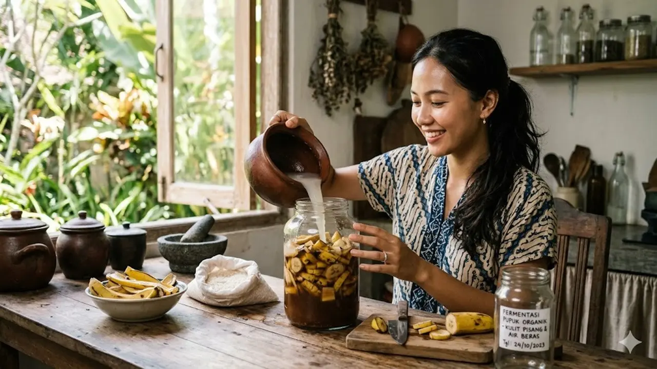 Membuat perangsang bunga tanaman