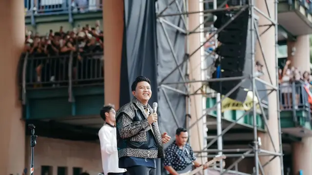 7 Potret Denny Caknan Manggung di Taiwan, Hibur Puluhan Ribu Penonton