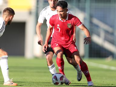 Timnas Indonesia kembali takluk 1-2 dari Timnas Libya dalam uji coba di Stadion Titanic Mardan, Antalya, Turki, pada Jumat (5/1/2024). (Dok PSSI)
