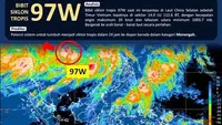 Bibit Siklon 97W Intai Sulut, Waspada Cuaca Ekstrem