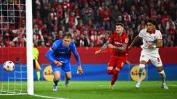 Menjamu SC Braga di Freiburg im Breisgau, Jerman, SC Frieburg sejatinya tertinggal agregat 1-2 pada leg pertama semifinal. (AP Photo/DPA/Philipp von Ditfurth)