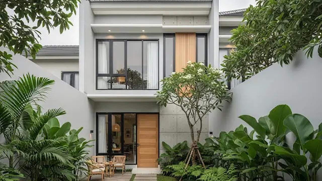 Rumah Tidak Menempel dengan Tembok Tetangga/Rumah Sederhana 2 Tingkat Lahan Sempit (gemini.com)
