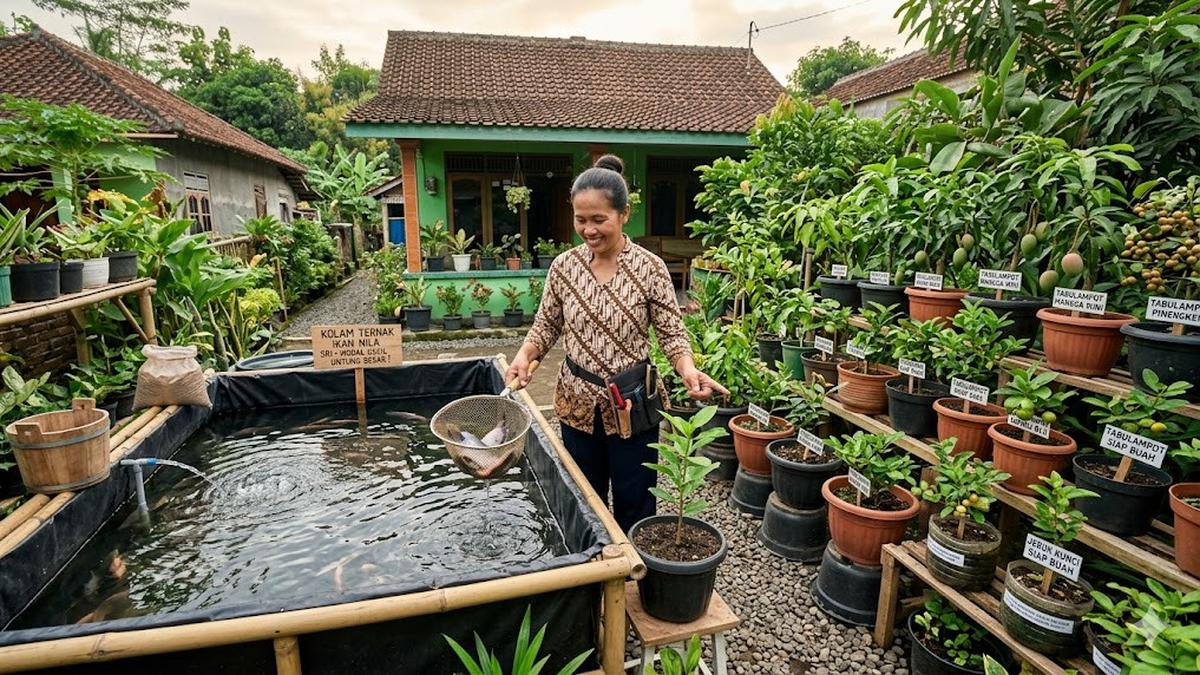Peluang Usaha Ternak Ikan dan Tabulampot Tanpa Modal Besar, Raih Cuan dari Rumah