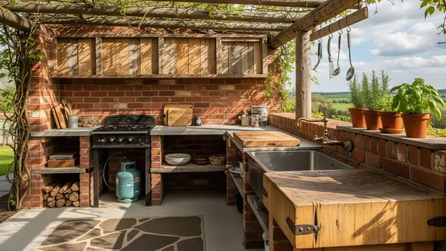 Dapur Outdoor Sederhana