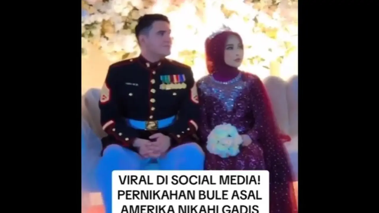 Viral Marinir AS Baca Al Fatihah dan Pakai Seragam Militer Saat Nikahi Gadis NTB