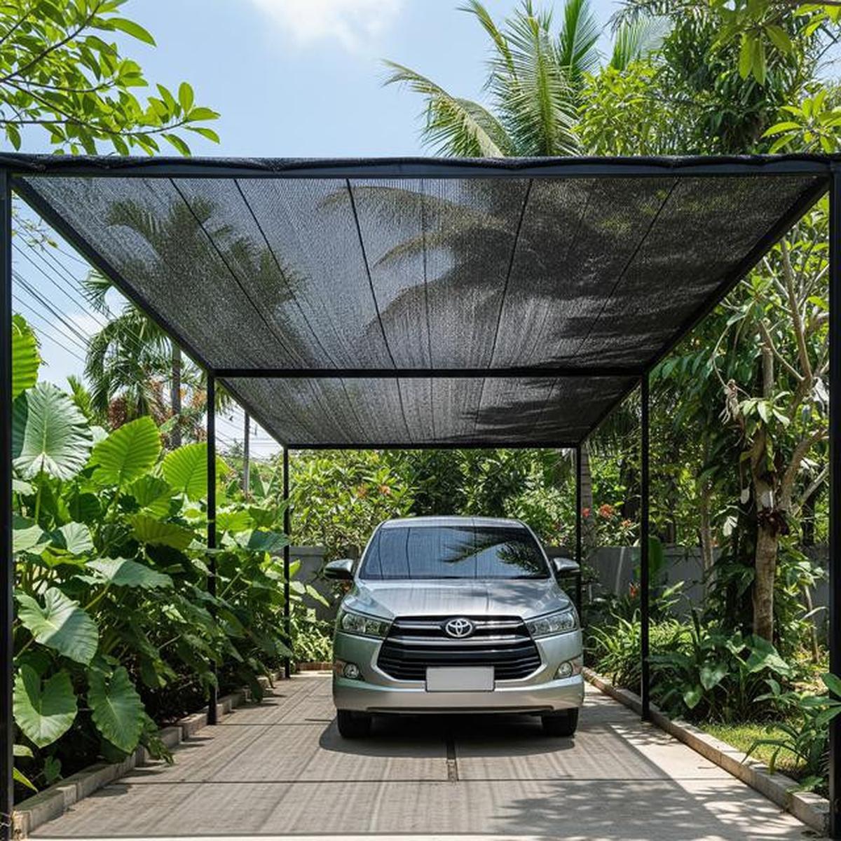 7 Desain Paranet untuk Carport agar Kendaraan Terlindungi dari Terik Matahari