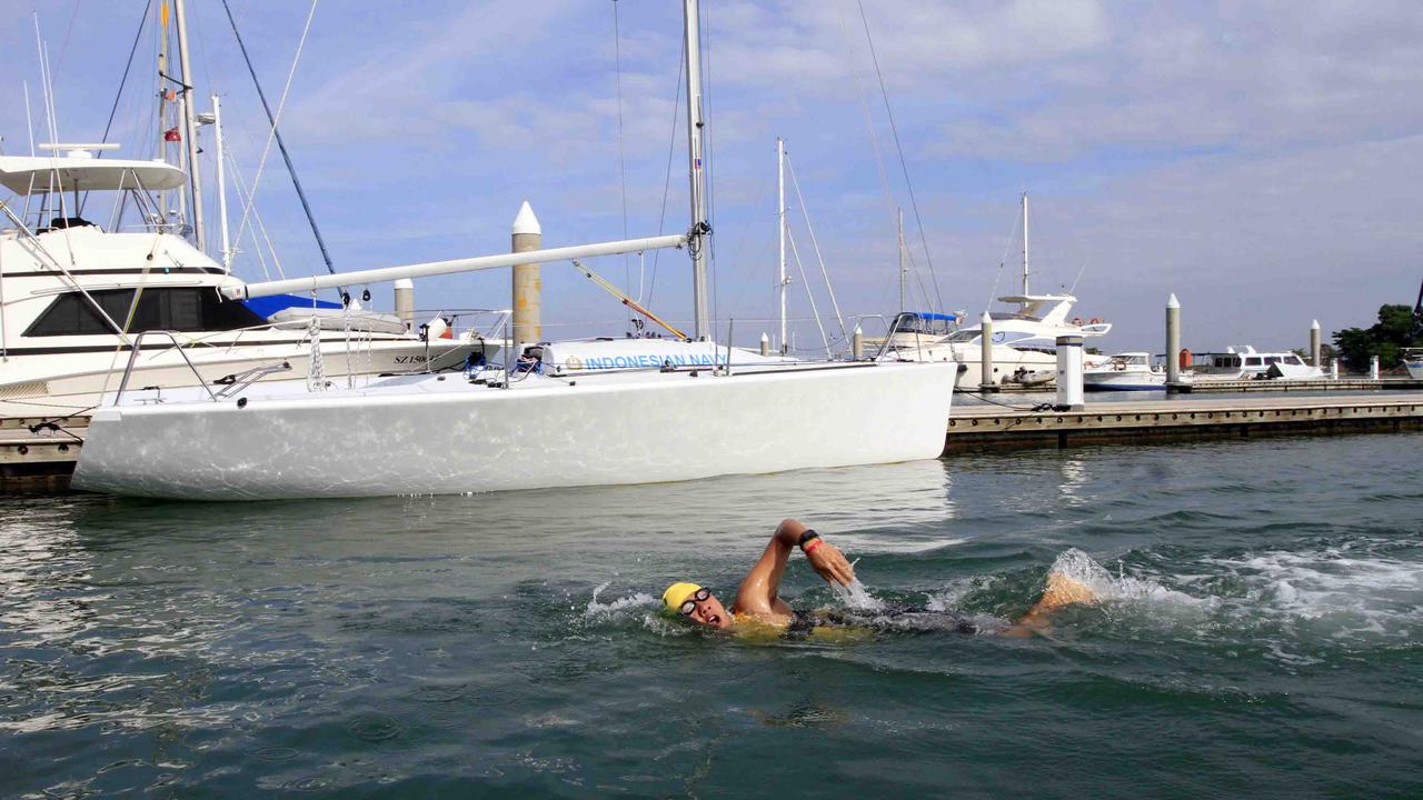 Track Renang Batam International Triathlon 2014