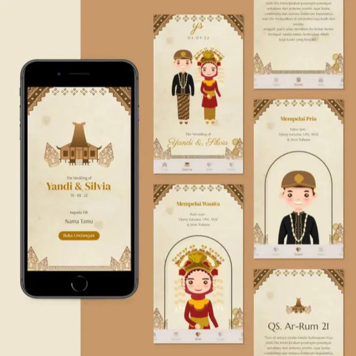 6 Contoh Desain Undangan Pernikahan Digital yang Keren dan Kekinian