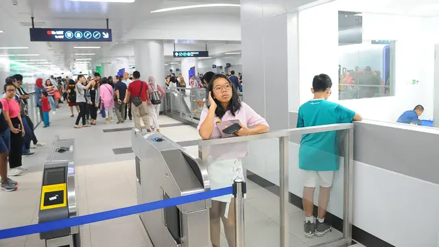 Mengintip Megahnya Stasiun MRT Jakarta Bundaran HI