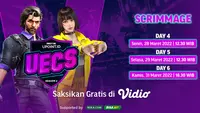 Link Live Streaming UECS Series Season 6 di Vidio Pekan Keempat, 28-30 Maret 2022. (Sumber : dok. vidio.com)