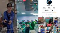 Hasil Tangkap Layar Nakes yang Melakukan Live Streaming Saat Melakukan Operasi Persalinan. (dok :Twitter)