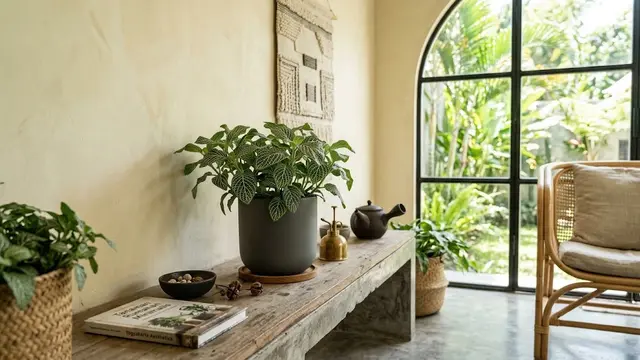 Tanaman Minimalis Ruang Indoor Unik/AI Generated