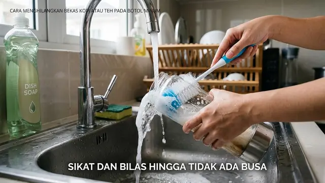 9 Cara Menghilangkan Bekas Kopi atau Teh pada Botol Minum