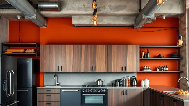 Inspirasi Dapur Warna Orange