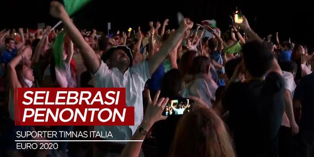 VIDEO: Fans Timnas Italia Rayakan Kemenangan Euro 2020 Usai Kalahkan Inggris Lewat Adu Penalti