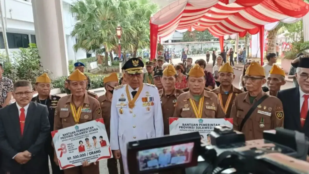 Pengurus LVRI Sulut bersama Gubernur Sulut Olly Dondokambey.